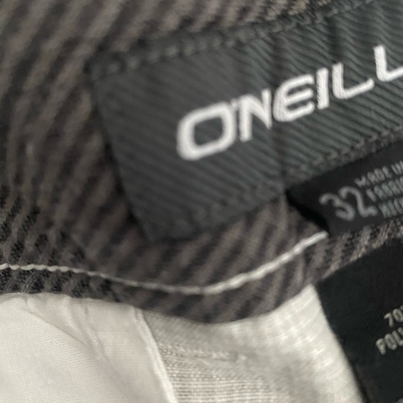 O'Neill Black and White Checkered Shorts - Picture 6 of 8